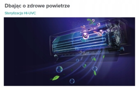 Hisense Klimatyzator Mini Apple Pie TG25LE0B 2.6kW - Komplet WiFi + UVC Hisense Klimatyzator Mini Apple Pie TG25LE0B 2.6kW - Komplet WiFi + UVC