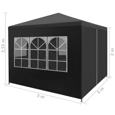Pawilon - Namiot 3x3 rozkładany automatycznie szary Pawilon - Namiot 3x3 rozkładany automatycznie szary